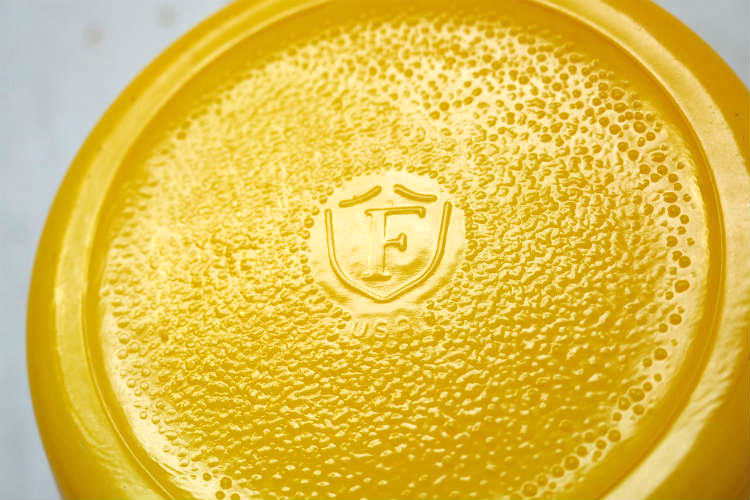 フェデラル FEDERAL GLASS イエロー 黄 ミルクガラス製 ヴィンテージ シリアルボウル 食器 USA
