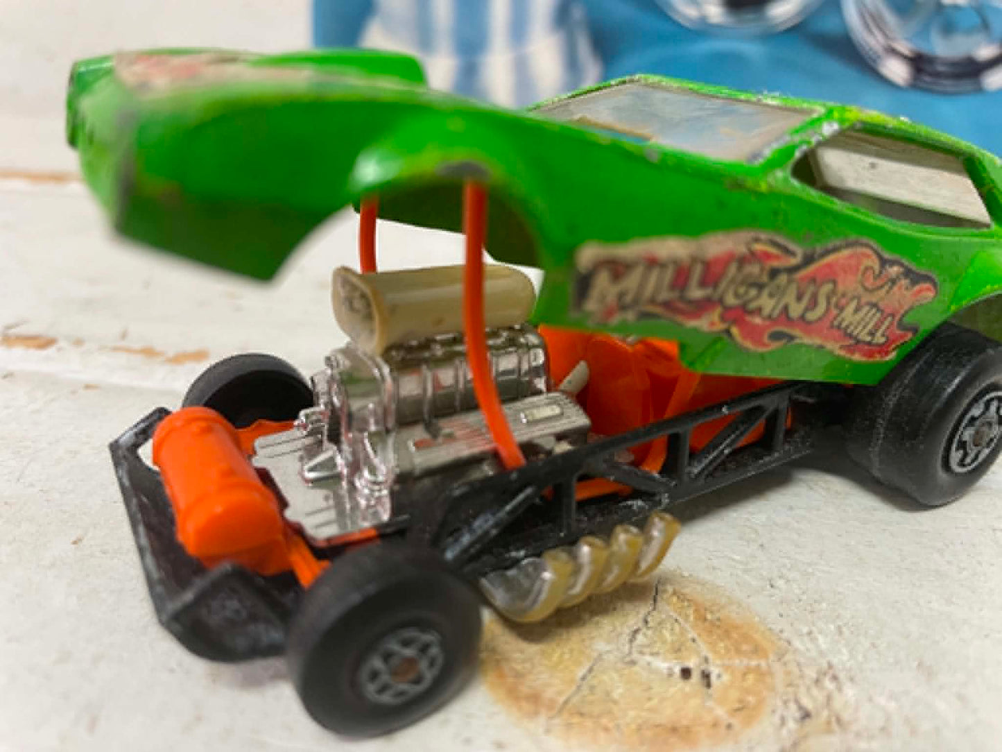1972y マッチボックス マッスルカー　Matchbx Lesney Speed Kings ミニカー  スピードキングス ミリガンズミルカスタムカー  ENGLAND