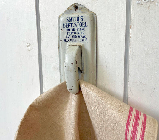 SMITH'S DEPT STORE 1920's カリフォルニア デパート アドバタイジング ノベルティ アンティーク タオルホルダー メモホルダー 壁掛けホルダー キッチン雑貨 USA