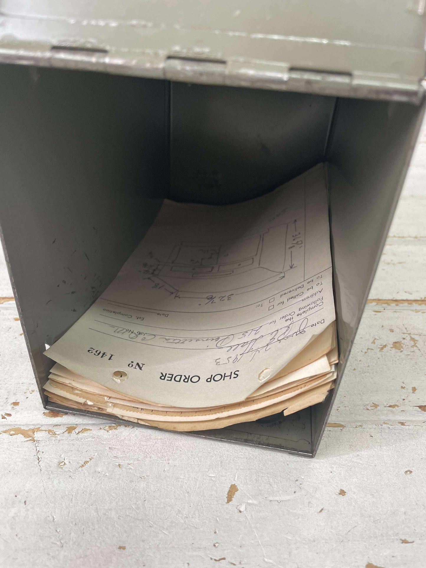 MERLE SEARS PAPER BOX シアーズ メタル製 ヴィンテージ 書類ケース ファイルケース USA インダストリアル