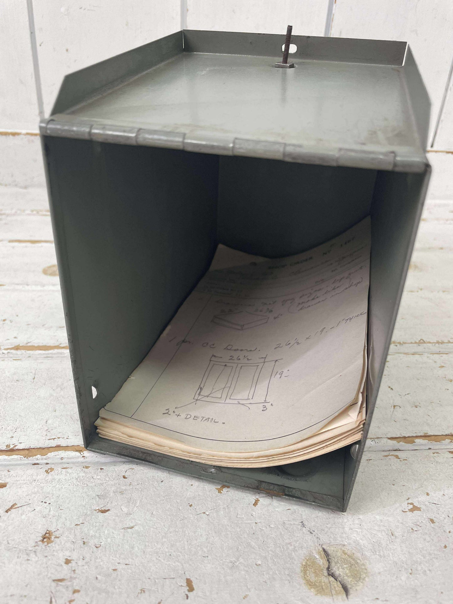 MERLE SEARS PAPER BOX シアーズ 583740 メタル製 ヴィンテージ 書類ケース ファイルケース USA  インダストリアル