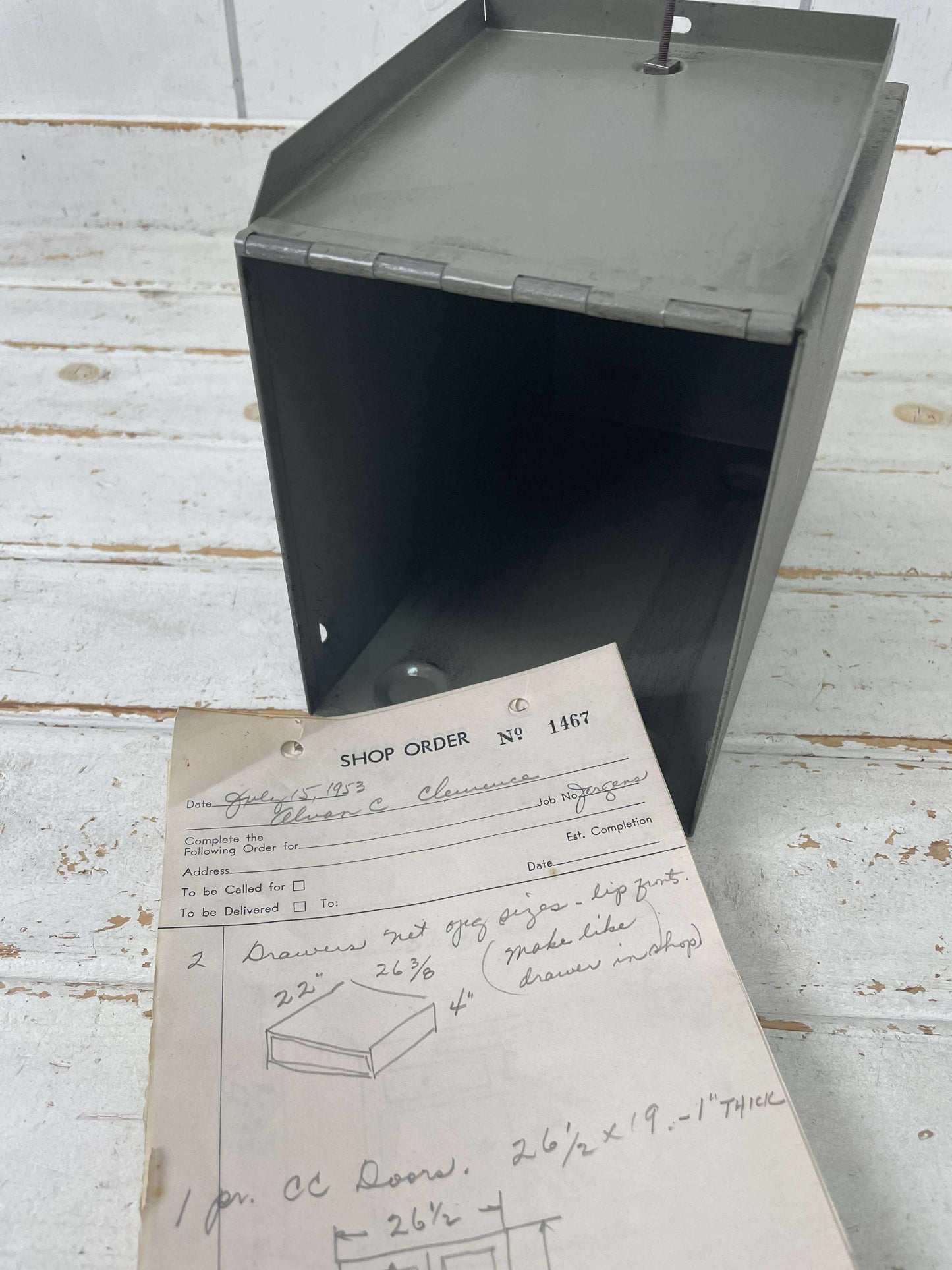 MERLE SEARS PAPER BOX シアーズ 583740 メタル製 ヴィンテージ 書類ケース ファイルケース USA  インダストリアル