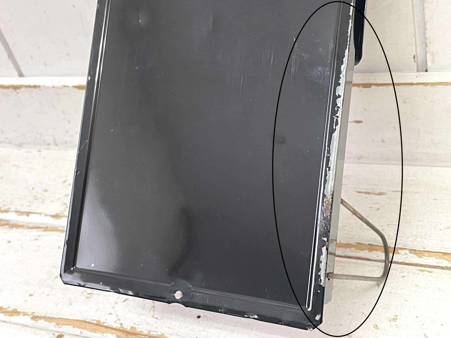 THE Fulton 鍵２本＆新聞受け付き ブラック エナメル デッドストック ヴィンテージ メールボックス 郵便受け ポスト USA