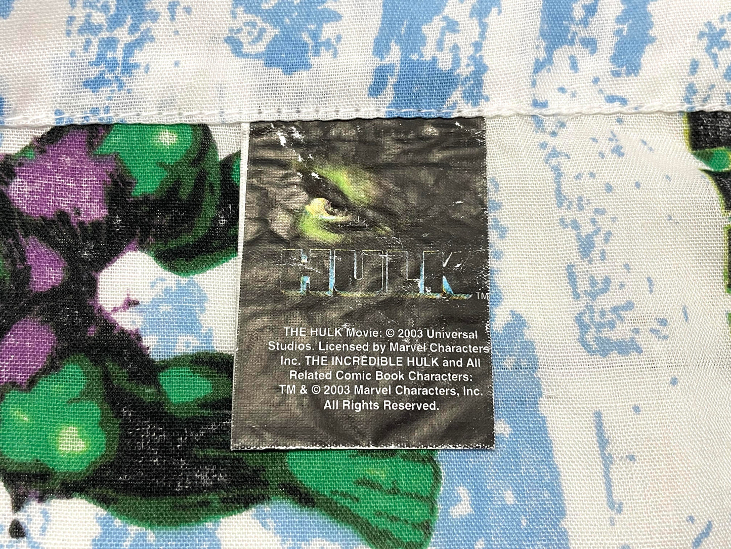 HALK ハルク スーパーヒーロー アメコミ キャラクター ユーズドシーツ ベッドシーツ(フラットタイプ)