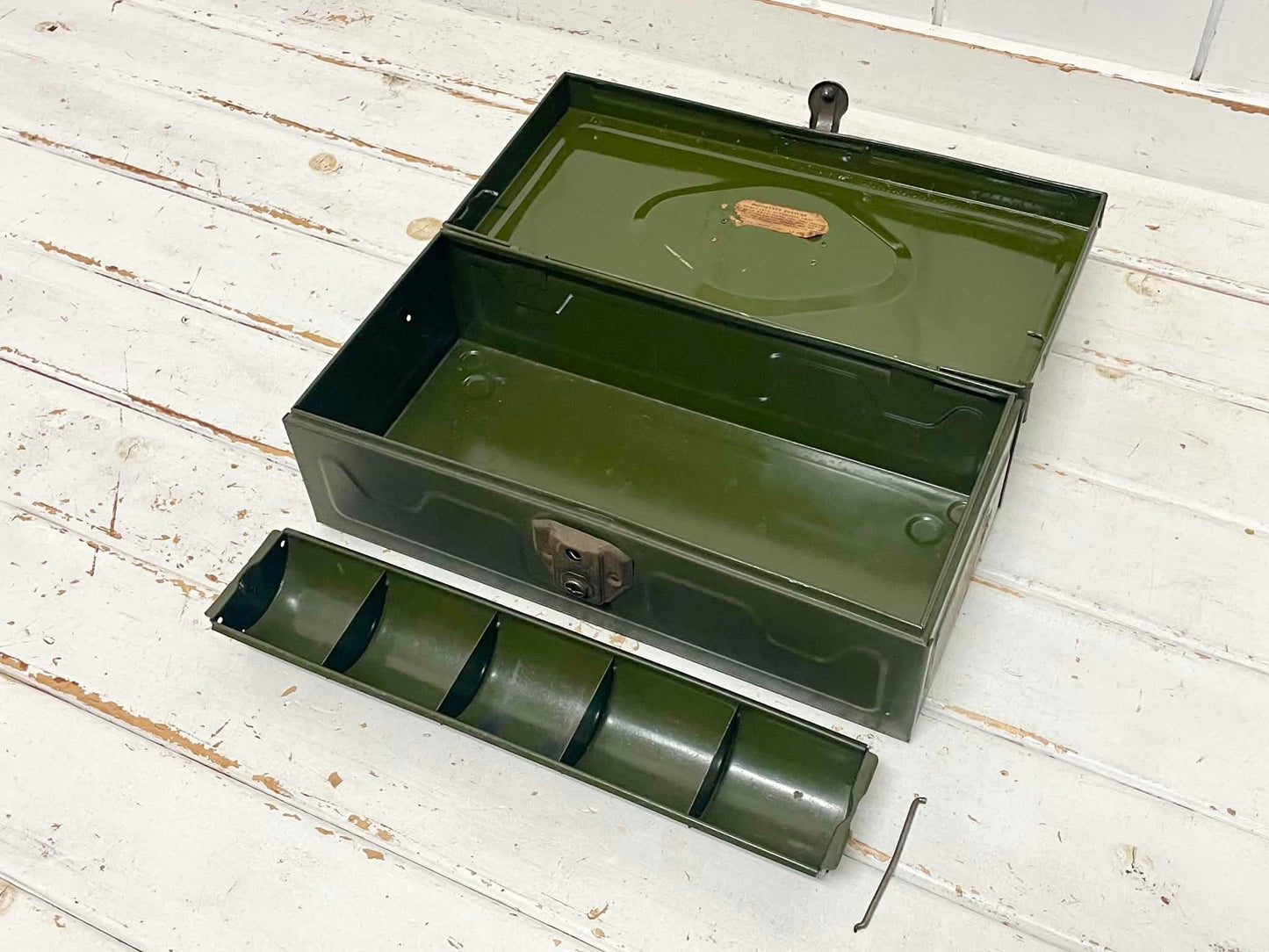 1940~1950y UNION UTILITY CHESTユニオン ユーティリティ チェスト 鍵&メジャー付き 2段式 ヴィンテージ ツールボックス 工具箱 オールドタックルボックス USA