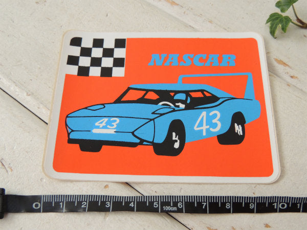 NASCAR 43 アメ車 US チェッカー ビンテージ ステッカー 1970 PLYMOUTH SUPERBIRD プリムス・スーパーバード