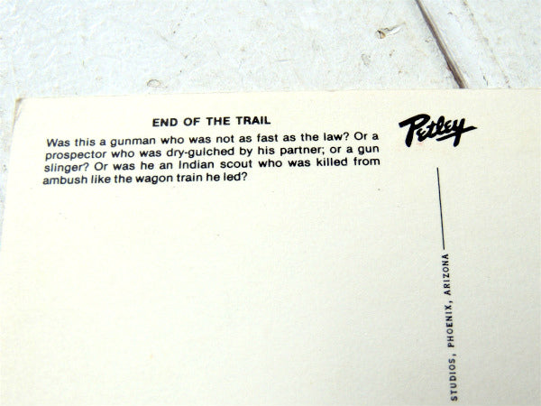 ENDO OF THE TRAIL・フェニックス・アリゾナ ヴィンテージ・ポストカード ハガキ・絵葉書・印刷物