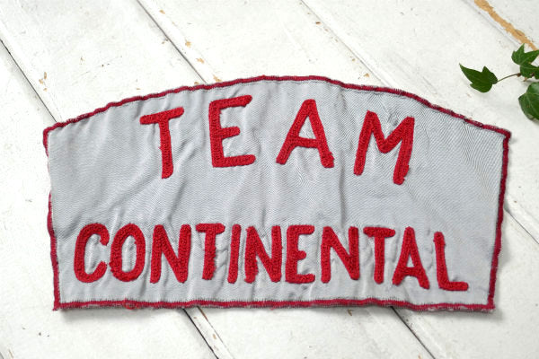 TEAM CONTINENTAL ヴィンテージ ジャケットパッチ ワッペン 刺繍 モーターサイクル USA 自動車 バイク BIGサイズ