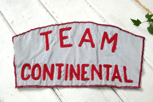 TEAM CONTINENTAL ヴィンテージ ジャケットパッチ ワッペン 刺繍 モーターサイクル USA 自動車 バイク BIGサイズ