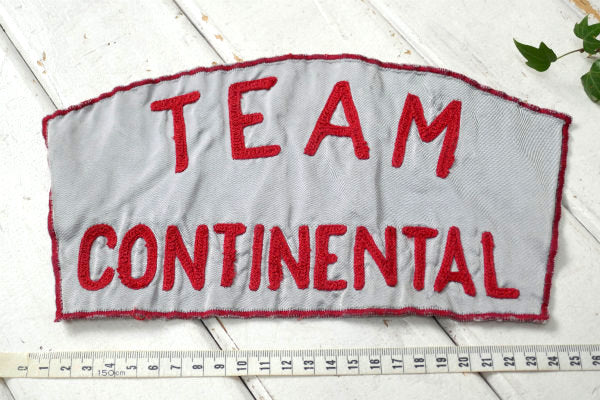 TEAM CONTINENTAL ヴィンテージ ジャケットパッチ ワッペン 刺繍 モーターサイクル USA 自動車 バイク BIGサイズ