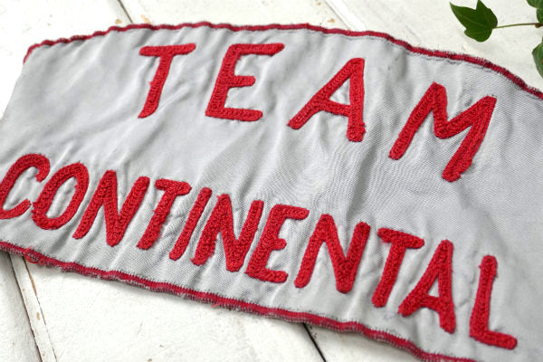 TEAM CONTINENTAL ヴィンテージ ジャケットパッチ ワッペン 刺繍 モーターサイクル USA 自動車 バイク BIGサイズ