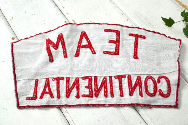 TEAM CONTINENTAL ヴィンテージ ジャケットパッチ ワッペン 刺繍 モーターサイクル USA 自動車 バイク BIGサイズ