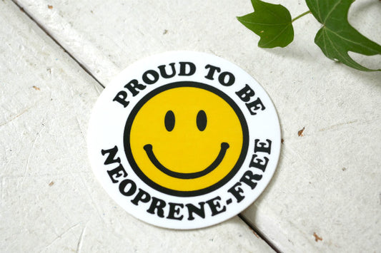 スマイル ニコちゃん スマイリー PATAGONIA パタゴニア PROUD TO BE NEOPRENE FREE 非売品 ステッカー USA