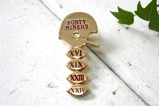 NFL サンフランシスコ 49ers アメリカンフットボール FORTY NINERS ヴィンテージ ピンバッジ アクセサリー USA