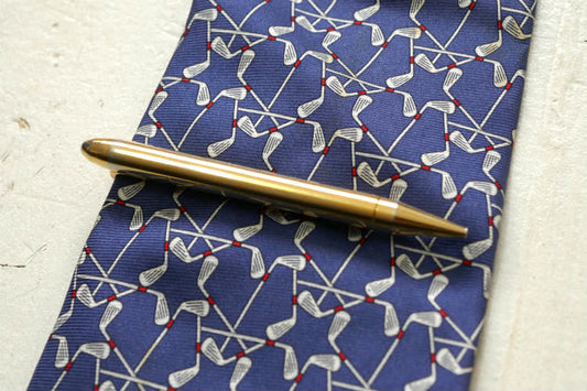 USA 1940~1950s ペンシル型  ヴィンテージ タイピン タイバー  ゴールドトーン ファッション アクセサリー