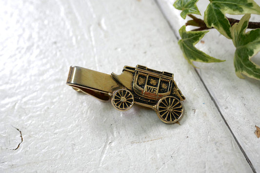 WF クラシックカー 自動車 ゴールドトーン ヴィンテージ タイピン USA タイバー ファッションアクセサリー パテントナンバー