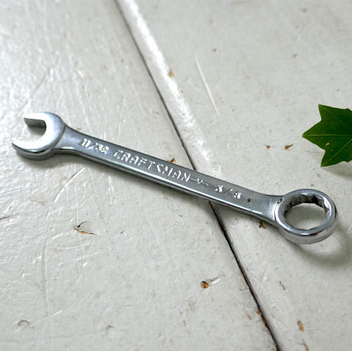 CRAFTSMAN クラフトマン DIY ヴィンテージ 11/32 CRAFTSMAN-V- 3/8 コンビネーションレンチ 工具・ガレージ 工業系 キーホルダー