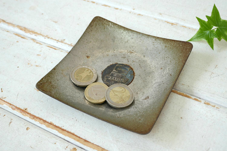 FRAYSSE PARIS フランス メタル製 ハンマードフィニッシュ ヴィンテージ トレイ　ケーリュケイオン 薬局　ヴィンテージ  フランスプレート