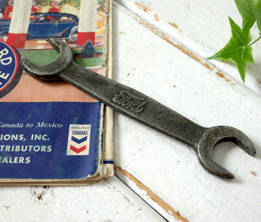 フォード Ford 1&2 3Bヴィンテージ・OLD レンチ&スパナ ガレージ・愛車 アメ車 カスタム 工具 ホットロッド