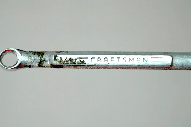 クラフトマン 1/4 CRAFTSMAN ヴィンテージ レンチ&スパナ FORGED IN USA ガレージ 工具