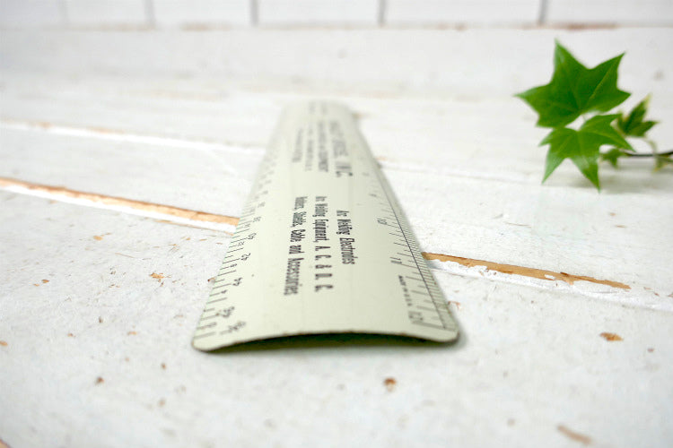 ニューヨーク WHALEY BROS アドバタイジング ビンテージ ルーラー 定規 文房具 USA デッドストック