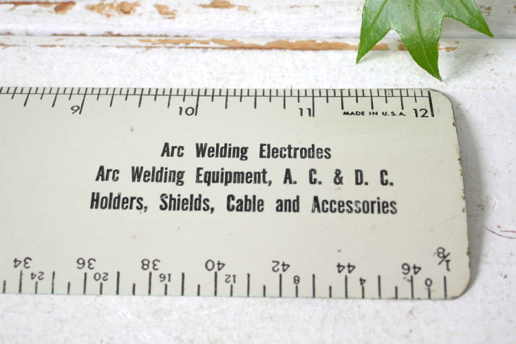 ニューヨーク WHALEY BROS アドバタイジング ビンテージ ルーラー 定規 文房具 USA デッドストック