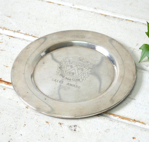 FORD 1962's フォード アメ車 セールスアワード シルバープレート 60's ヴィンテージ トレイ プレート USA