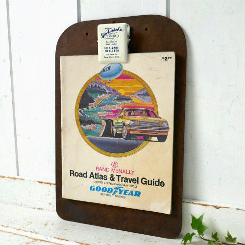 カリフォルニア ロングビーチ ヨット クリップ付き ヴィンテージ バインダー クリップボード 文房具 ステーショナリー レトロ USA