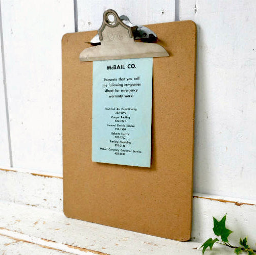 OIC・ステーショナリー 文房具 オフィス雑貨 ヴィンテージ・バインダー・クリップボード・USA・メニューボード