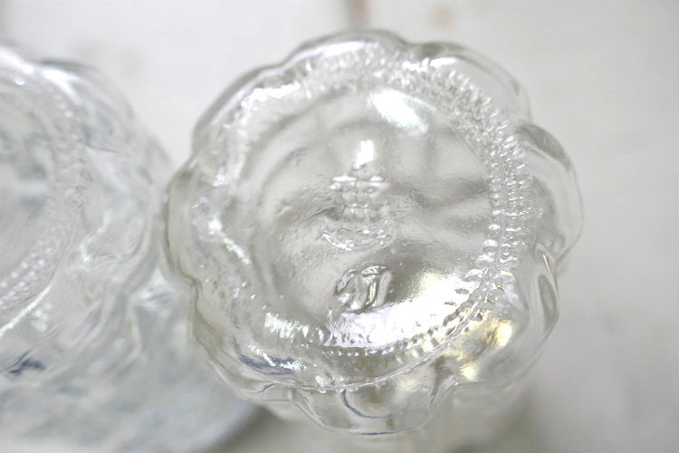 アンカーホッキング  ガラス製 ワッフルパターン 50's ヴィンテージ ソルト&ペッパー シェーカー 塩コショウ入れ USA