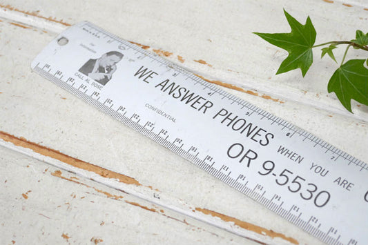 CALL AL ROSEノベルティ 販促品 アドバタイジング ヴィンテージ ルーラー 定規 物さし USA