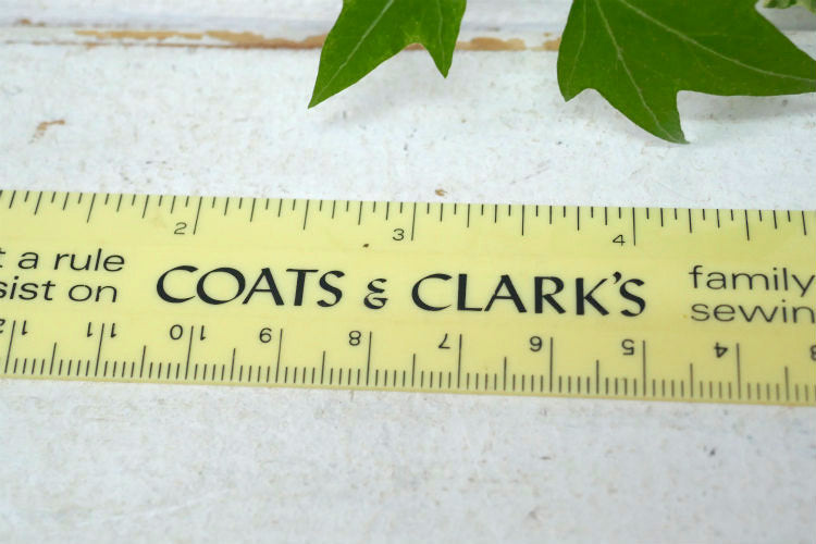 COATS & CLARK'S ヴィンテージ ルーラー 定規 裁縫道具 手芸 アドバタイジング USA