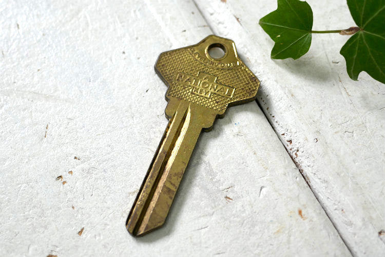 NATIONAL KEY・OLD ナショナル ブランクキー CLEVELAND クリーブランド SC 7 ヴィンテージ・キー・鍵・USA キャラクター ロゴ