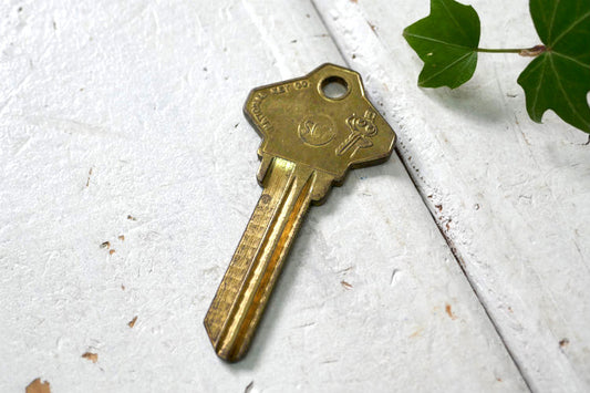 NATIONAL KEY・OLD ナショナル ブランクキー CLEVELAND クリーブランド SC 7 ヴィンテージ・キー・鍵・USA キャラクター ロゴ