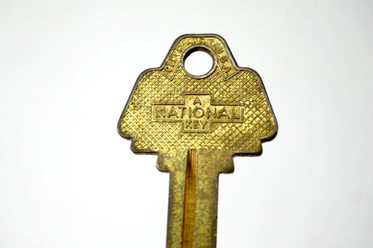 NATIONAL KEY ナショナル OLD ブランクキー クリーブランド H01 ヴィンテージ キー 鍵 USA キャラクター ロゴ デッドストック