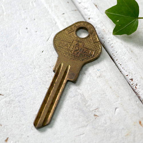 NATIONAL KEY ナショナル OLD ブランクキー クリーブランド Y23 ヴィンテージ キー 鍵 USA キャラクター ロゴ デッドストック