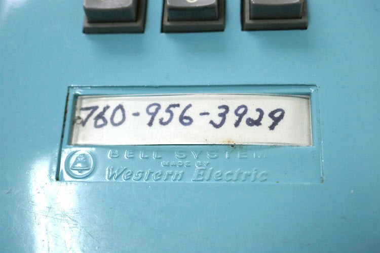 Bell System Western Electric 水色 プッシュボタン 壁掛け レトロ ヴィンテージ 電話機 ウォールフォン USA