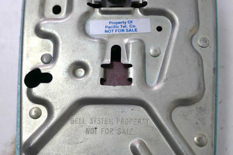 Bell System Western Electric 水色 プッシュボタン 壁掛け レトロ ヴィンテージ 電話機 ウォールフォン USA