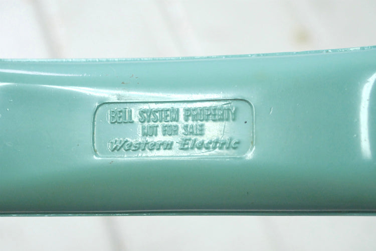 Bell System Western Electric 水色 プッシュボタン 壁掛け レトロ ヴィンテージ 電話機 ウォールフォン USA