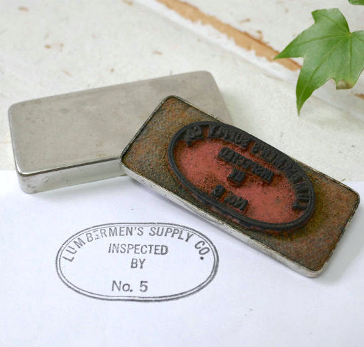 Lumbermen's Supply Co メタル COSCO製 ヴィンテージ スタンプ ステーショナリー USA