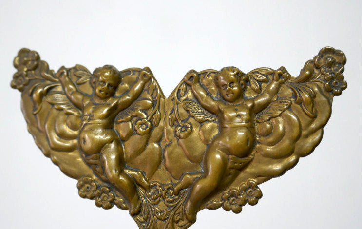 天使 エンジェル ケルビム ヴィクトリア朝 真鍮製 1890's アンティーク ブローチ アクセサリー ジュエリー