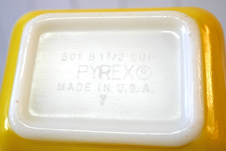 PYREX オールド パイレックス イエロー レフケース レフジレーターケース 保存容器 Sサイズ 食器