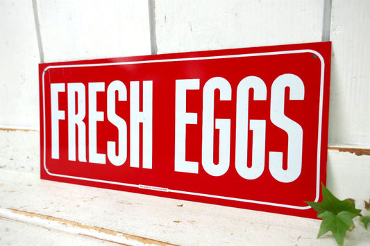 AAA SIGN COMPANY FRESH EGGS 産みたて卵 ヴィンテージ サイン看板 壁飾りインテリア USA