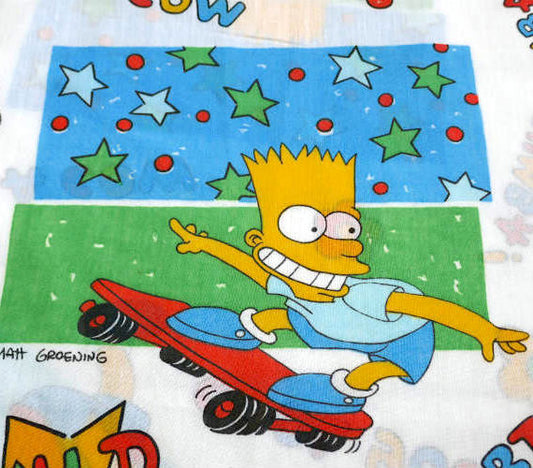 シンプソンズ The Simpsons アメコミ キャラクター スケボー 子供サイズ USED 布団カバー 両面タイプ シーツ