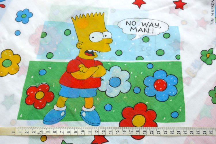 シンプソンズ The Simpsons アメコミ キャラクター スケボー 子供サイズ USED 布団カバー 両面タイプ シーツ