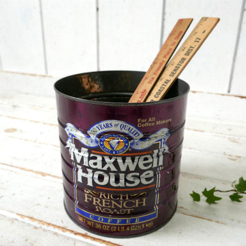 1892's~老舗 Maxwell House 100周年記念 COFFEE フレンチロースト ヴィンテージ コーヒー缶 USA ティン缶