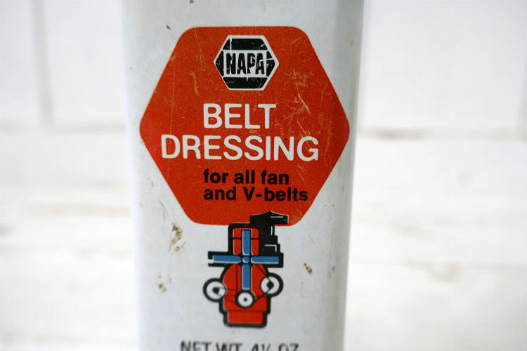NAPA BELT DRESSING ナパ ファンベルト Vベルト 車 70's ヴィンテージ オイル缶 液体容器 USA