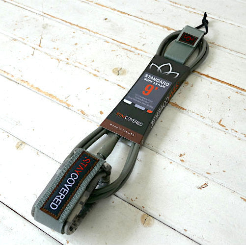 STAYCOVERED ステイカバード カリフォルニア 9'ANKLE CAMO GRAY リーシュ サーフィン ロングボード USA 足首用