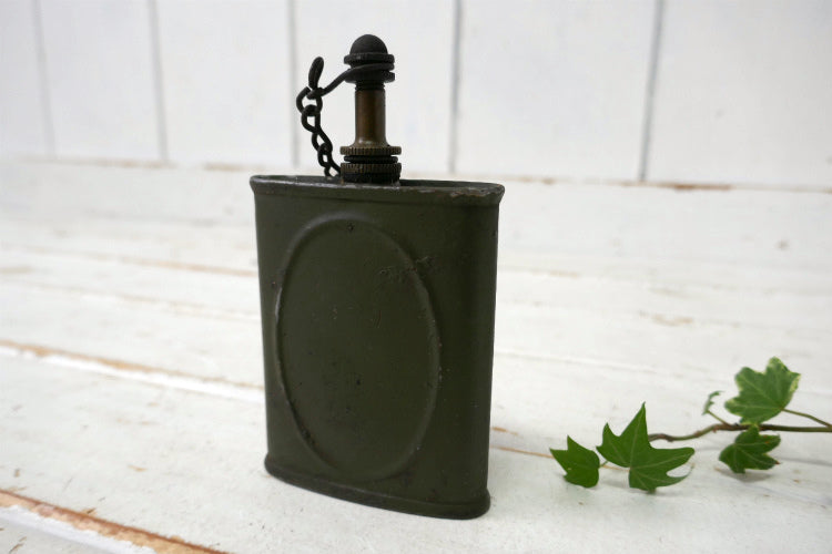 ミリタリー アーミーグリーン WWII チェーン付き ヴィンテージ オイル差し オイラー 油差し USA