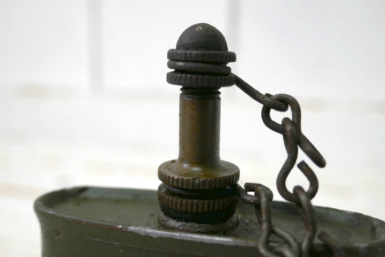 ミリタリー アーミーグリーン WWII チェーン付き ヴィンテージ オイル差し オイラー 油差し USA